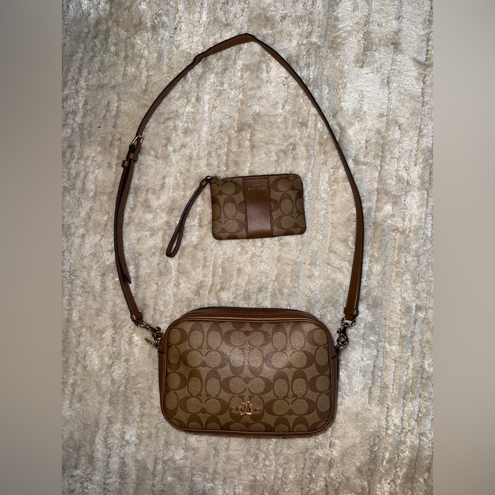 Coach crossbody purse & wristlet